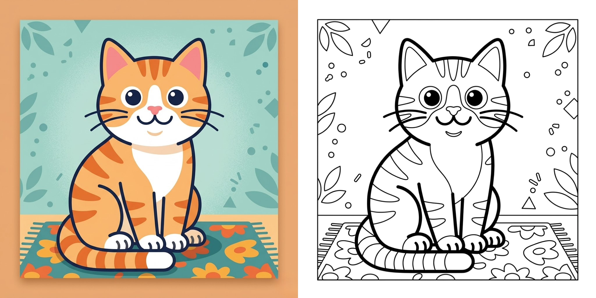 Cat Coloring Pages ft - 1