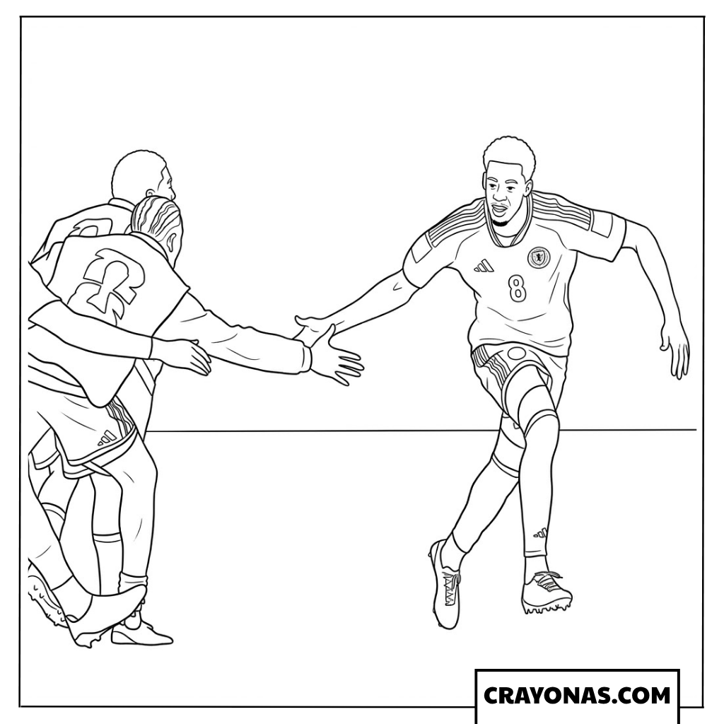 Curacao Historic First World Cup Goal Celebration Coloring Page