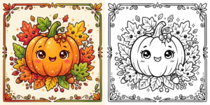Cute Fall Coloring Pages ft - 3