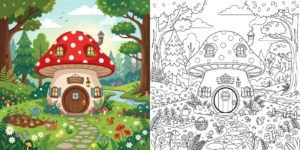 Cute House Coloring Pages ft - 3