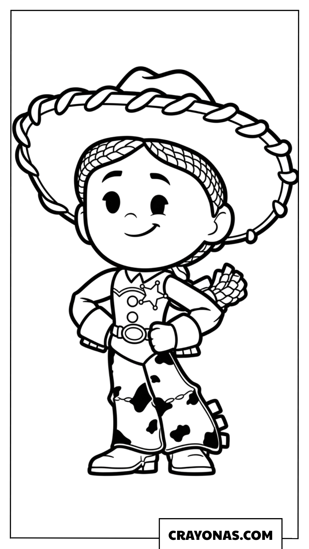 Cute Jessie Coloring Page