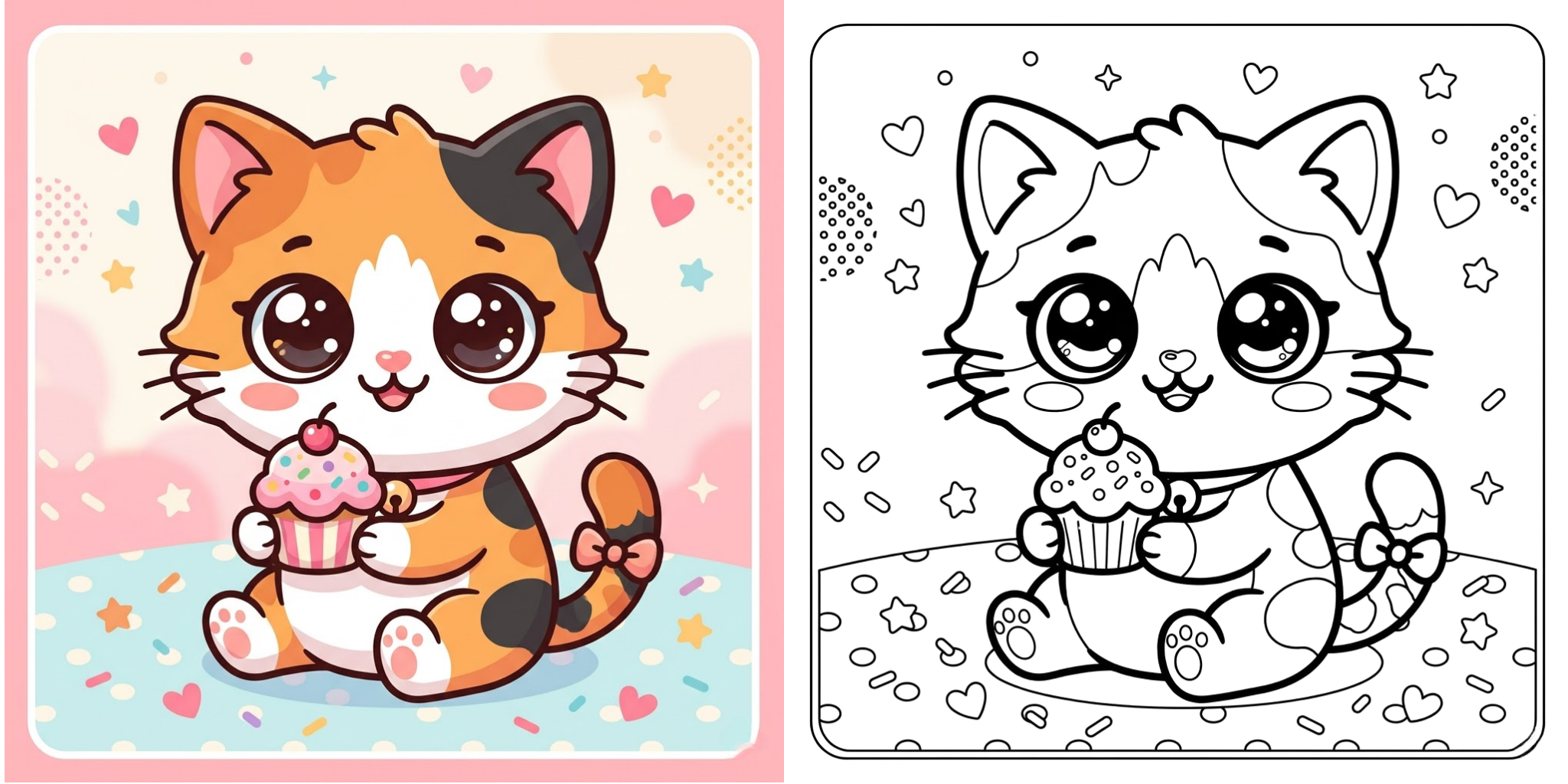 Cute Kitten Coloring Pages ft - 5