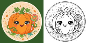 Cute Pumpkin Coloring Pages ft - Pumpkin Coloring Pages ft