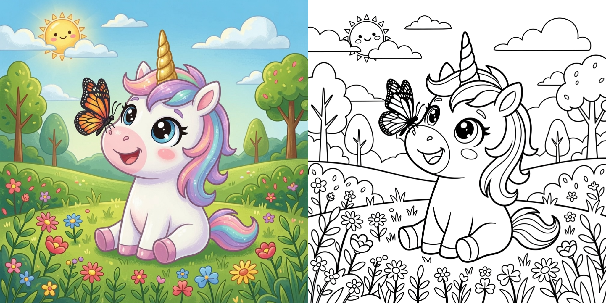 Cute Unicorn Coloring Pages ft - Cute Unicorn Coloring Pages ft