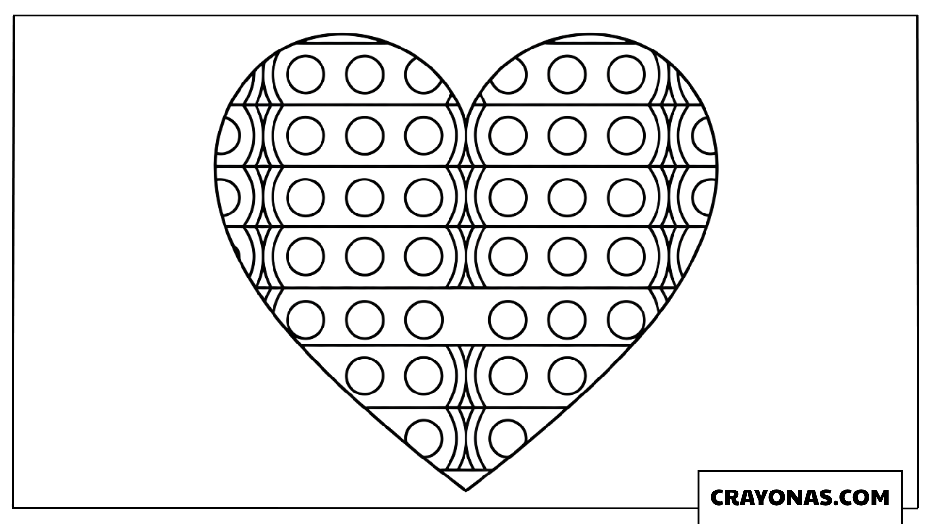 Decorative Heart Coloring Page