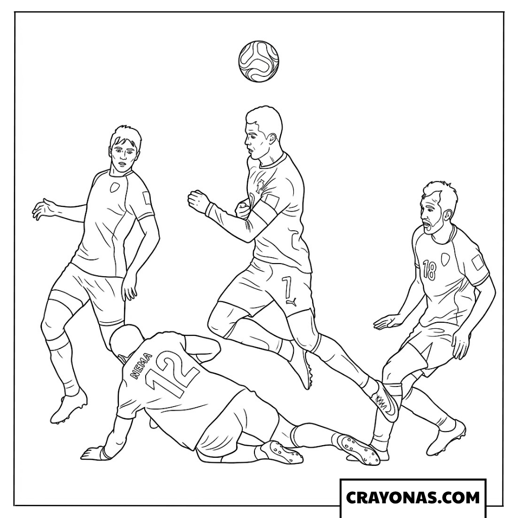 Disallowed Goal Uzbekistan vs Portugal Coloring Page