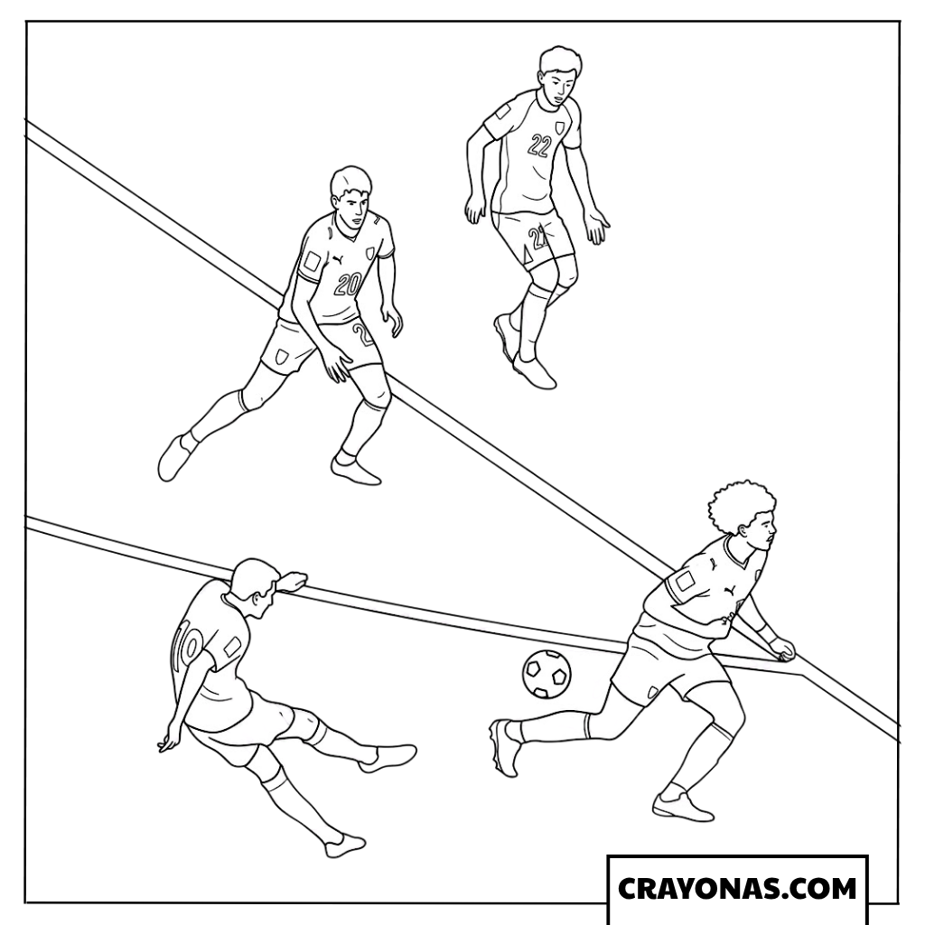 Disallowed Goal Uzbekistan vs Portugal Coloring Page