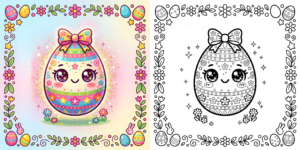 Easter Egg Coloring Pages ft - 2