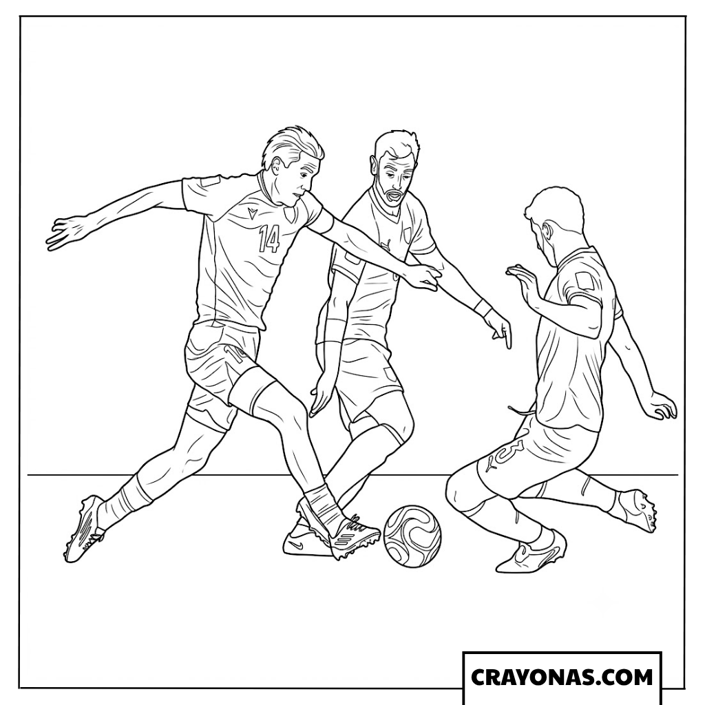 Eldor Shomurodov Dribbling Attack Coloring Page