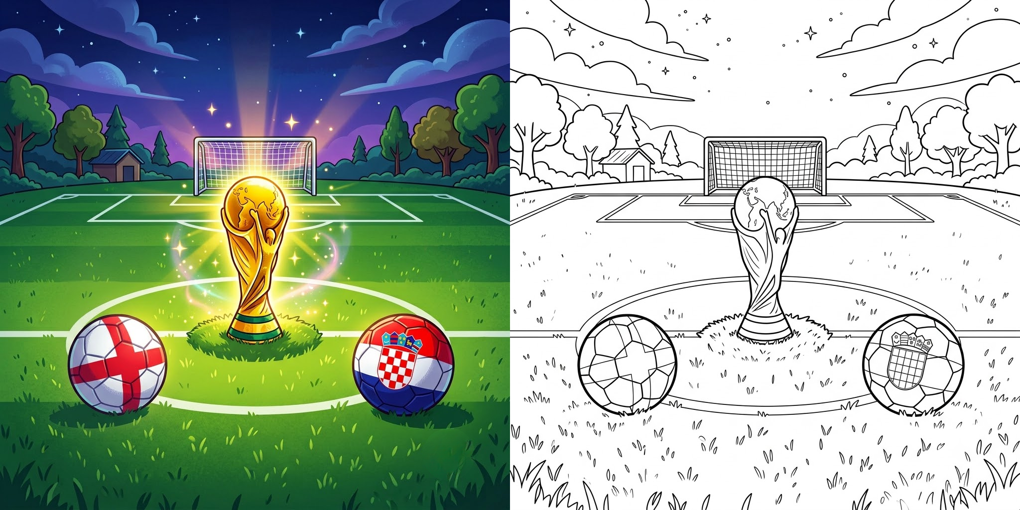 England vs Croatia World Cup 2026 Coloring Pages ft - England vs Croatia World Cup 2026 Coloring Pages ft