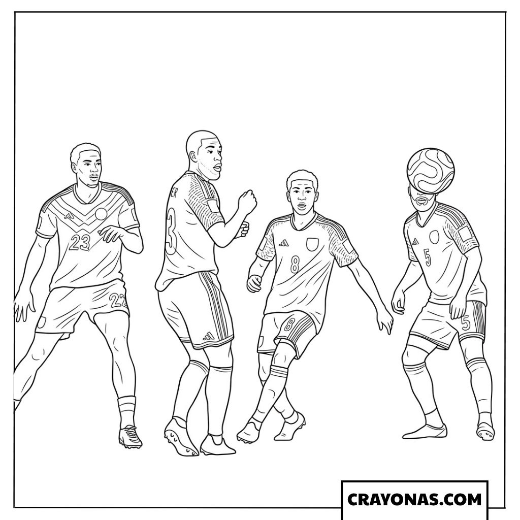 Felix Nmecha Scoring Goal Celebration Coloring Page
