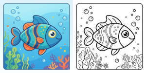 Fish Coloring Pages ft - 1
