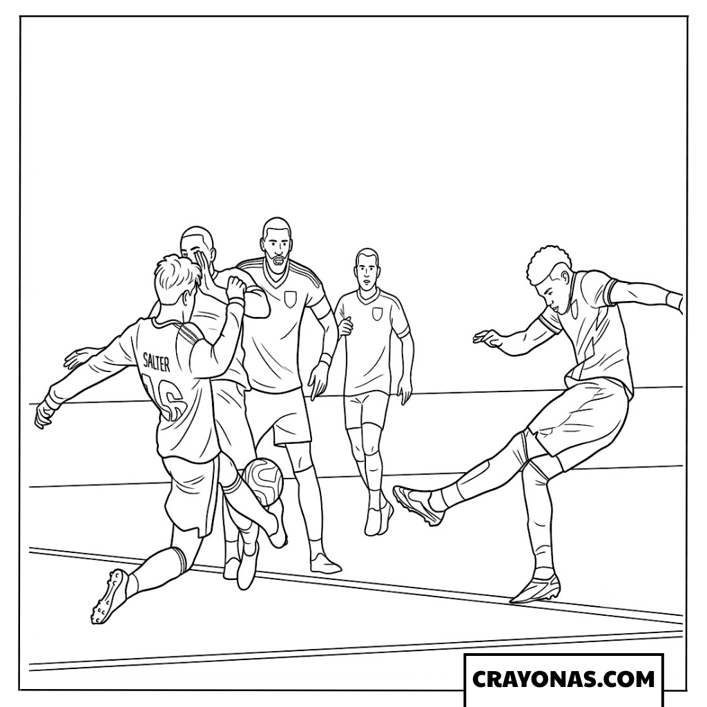 Gonzalo Plata Winning Goal vs Germany Coloring Page