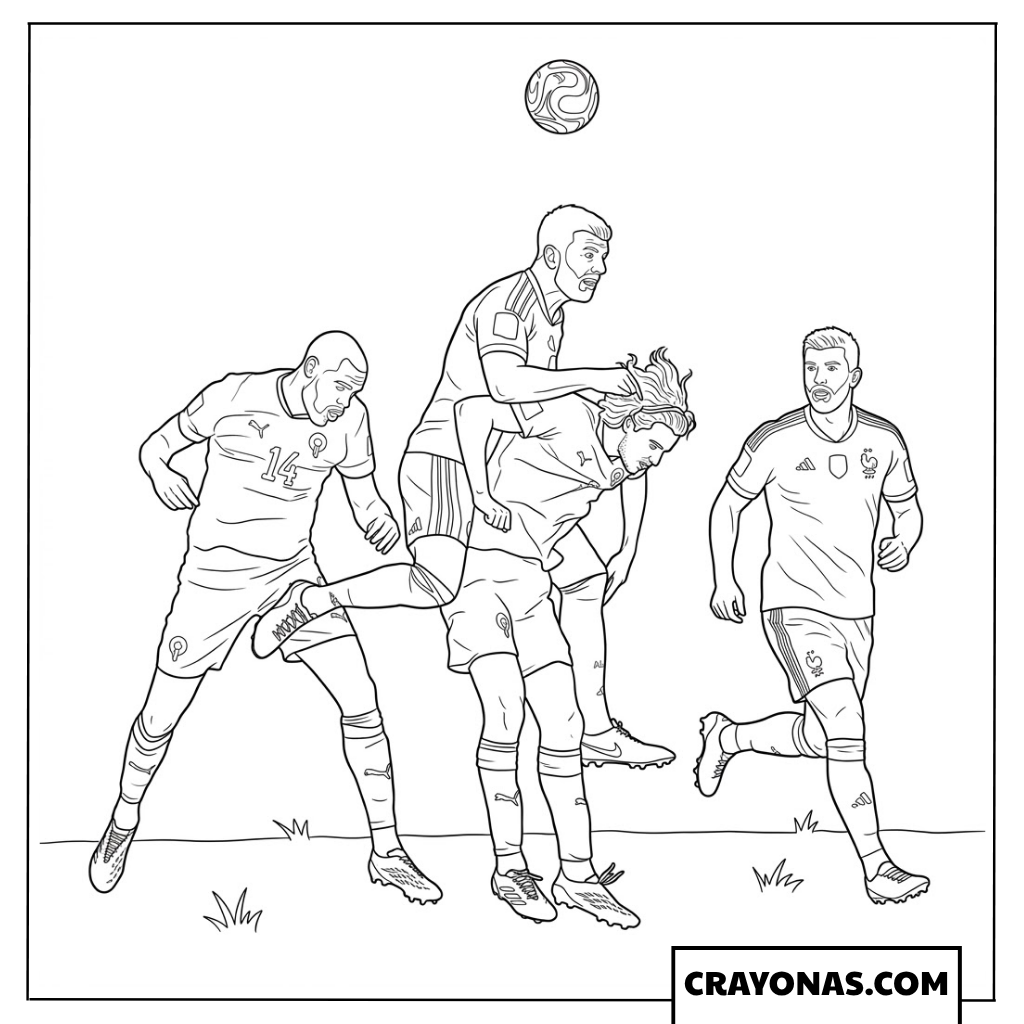 Grant Hanley Powerful Header Coloring Page