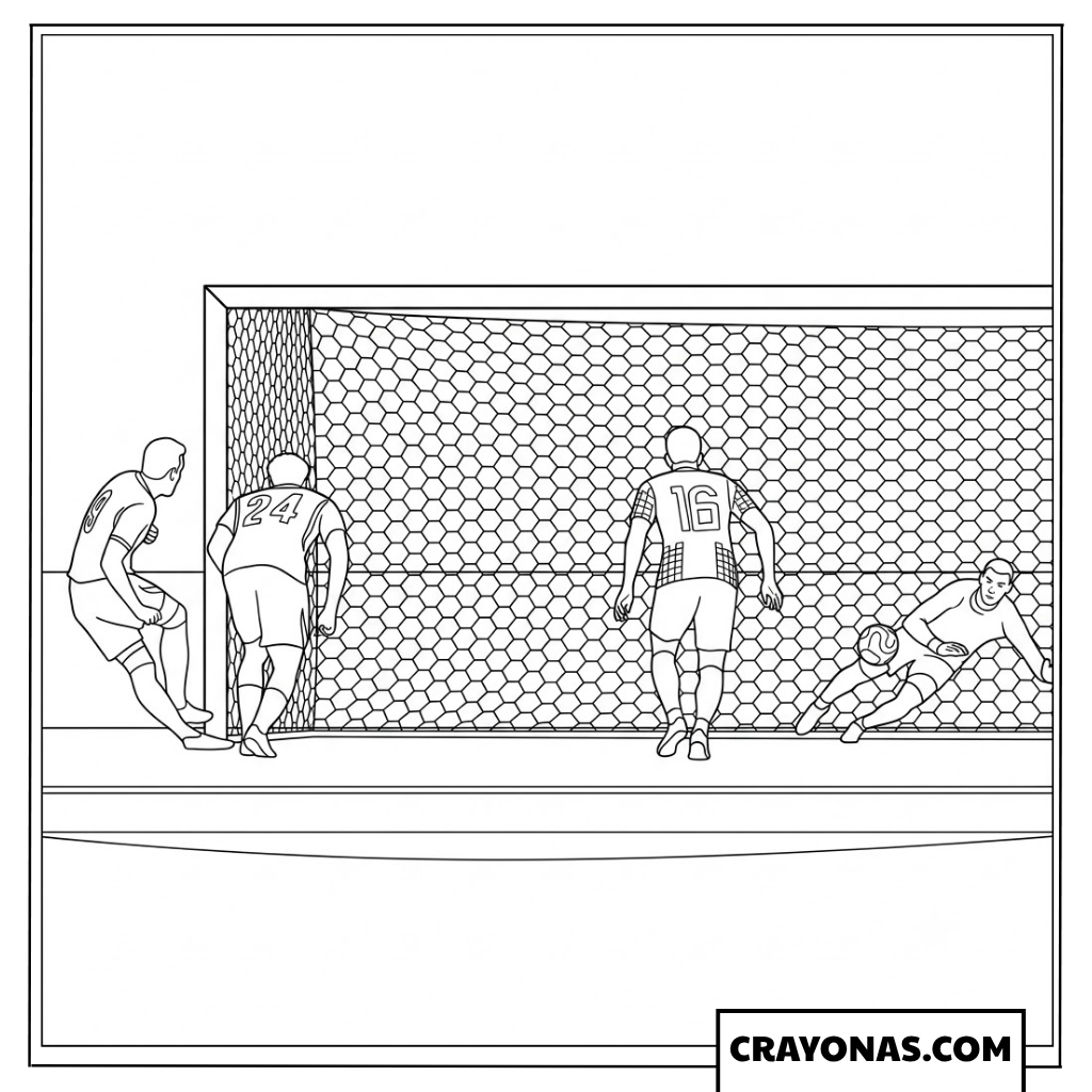 Harry Kane Penalty Goal England vs Croatia World Cup 2026 Coloring Page