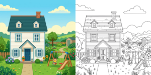 House Coloring Pages ft - 2