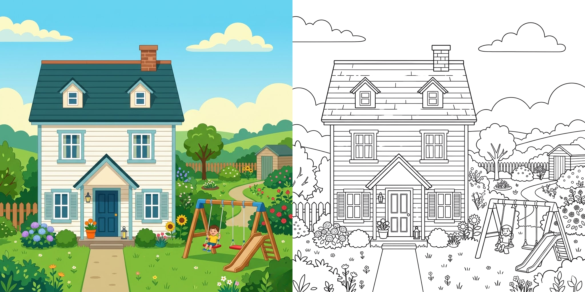House Coloring Pages ft - 2