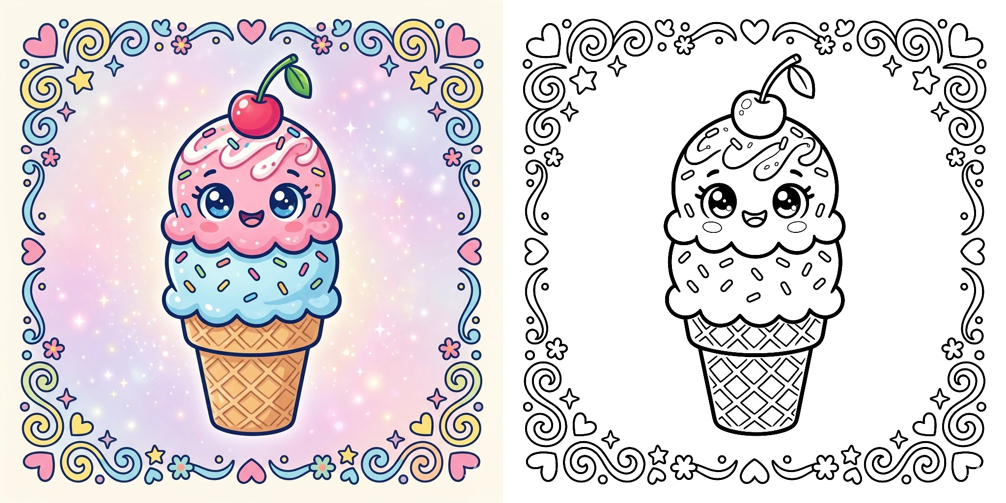 Ice Cream Coloring Pages ft - 20