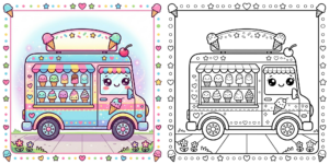 Ice Cream Truck Coloring Pages ft - 20
