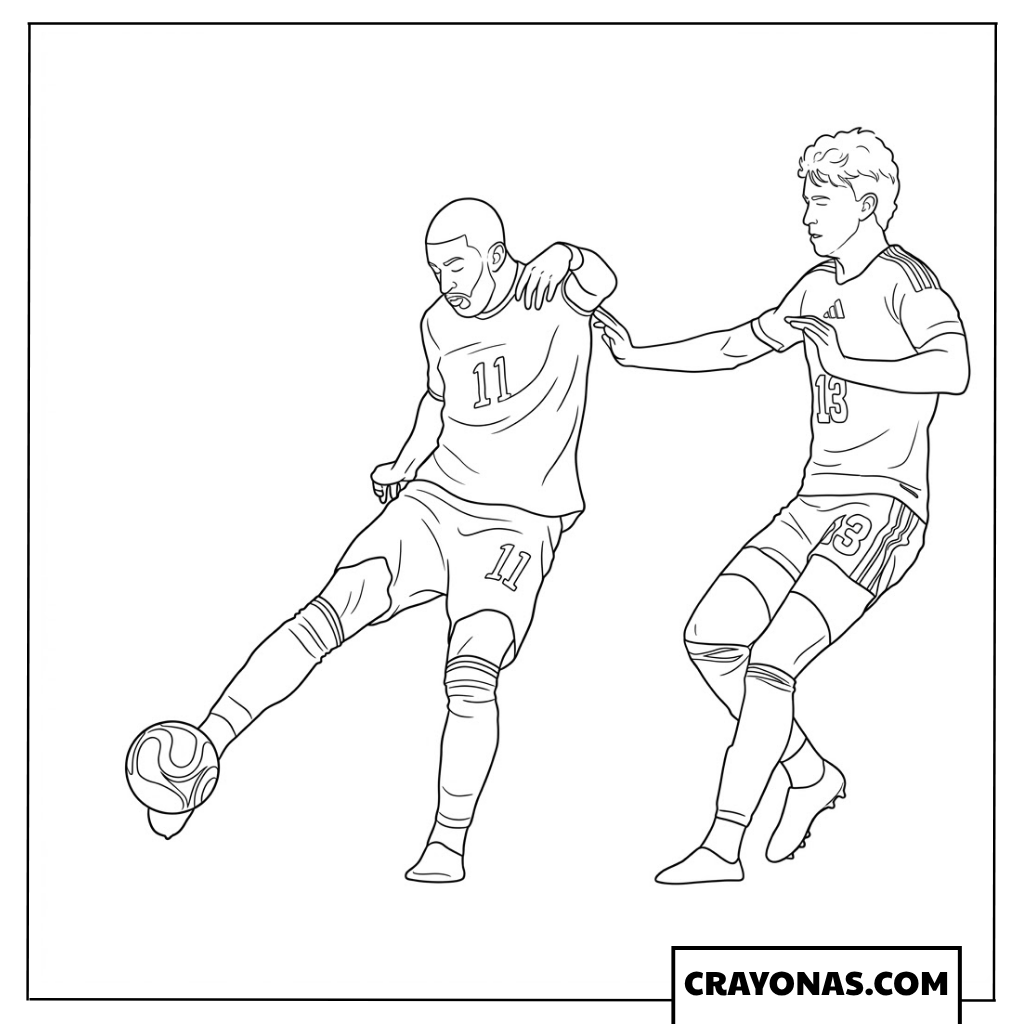 Ismael Saibari Opening Goal Scotland vs Morocco Coloring Page