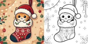 Kitten Coloring Pages ft - 1