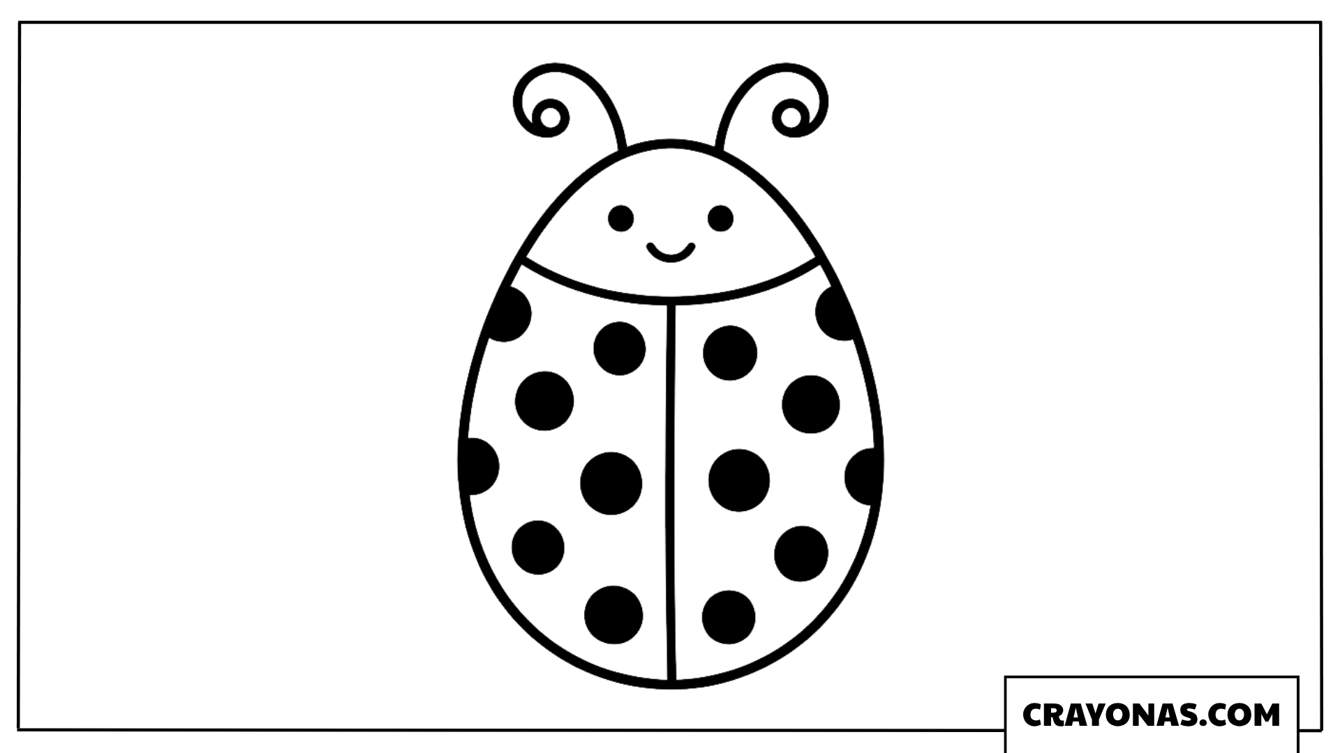 Ladybug Easter Egg Coloring Page