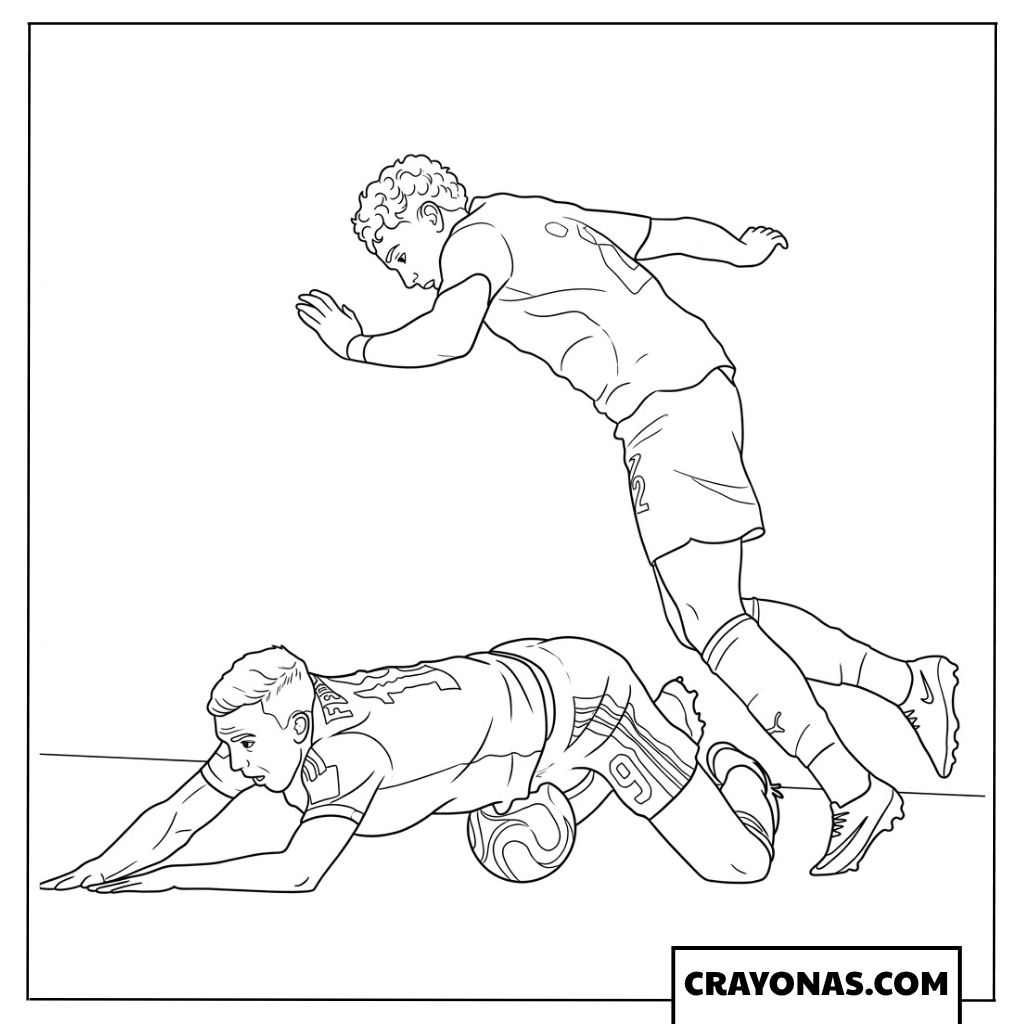 Lewis Ferguson Diving Block vs Neil El Aynaoui Coloring Page