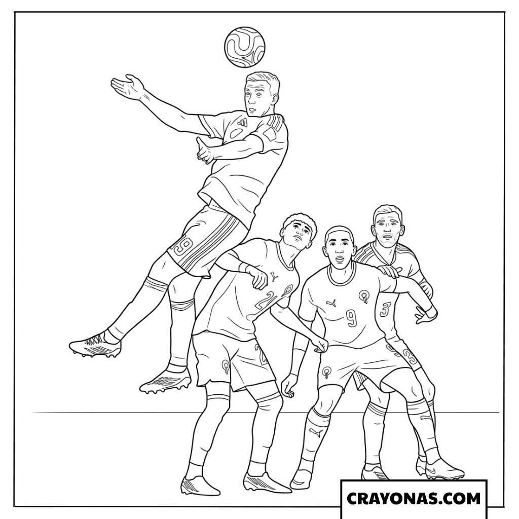 Lewis Ferguson Powerful Header Coloring Page