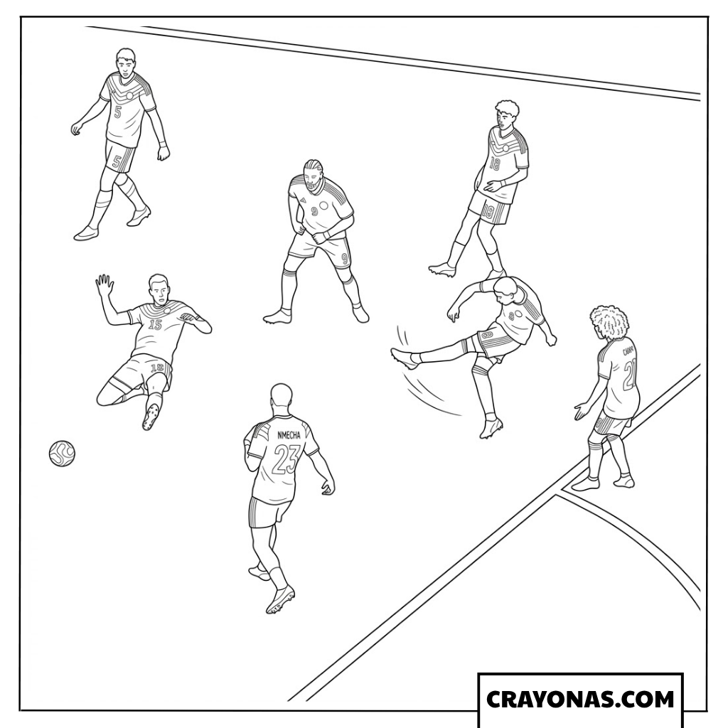 Livano Comenencia Penalty Box Shot Coloring Page