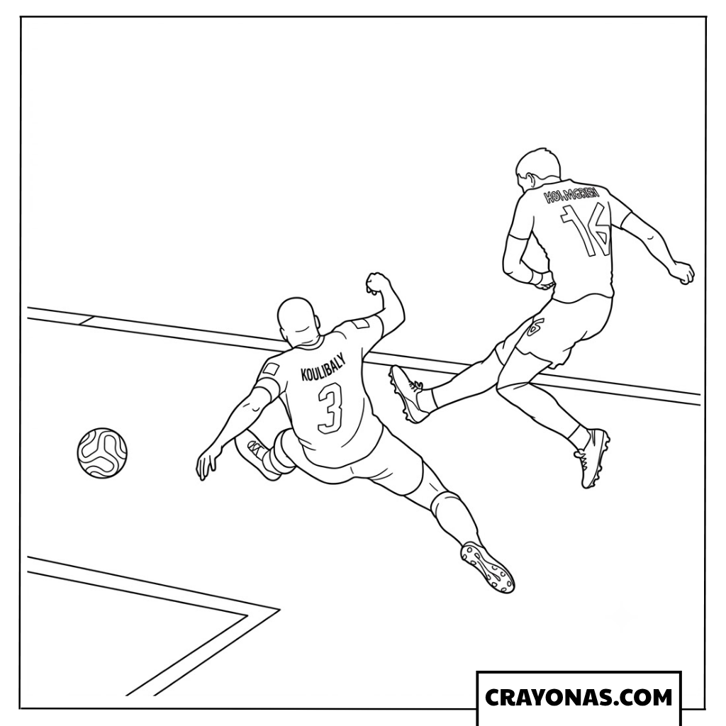 Marcus Holmgren Pedersen Scoring Goal Coloring Page