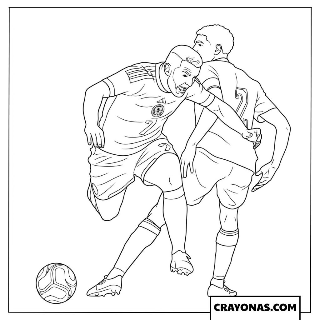 McTominay Penalty Appeal Scotland vs Morocco Coloring Page