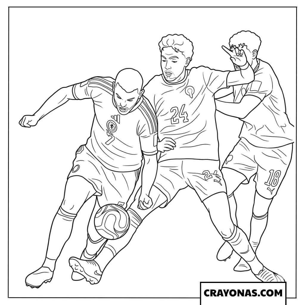 Neil El Aynaoui vs John McGinn Duel Coloring Page