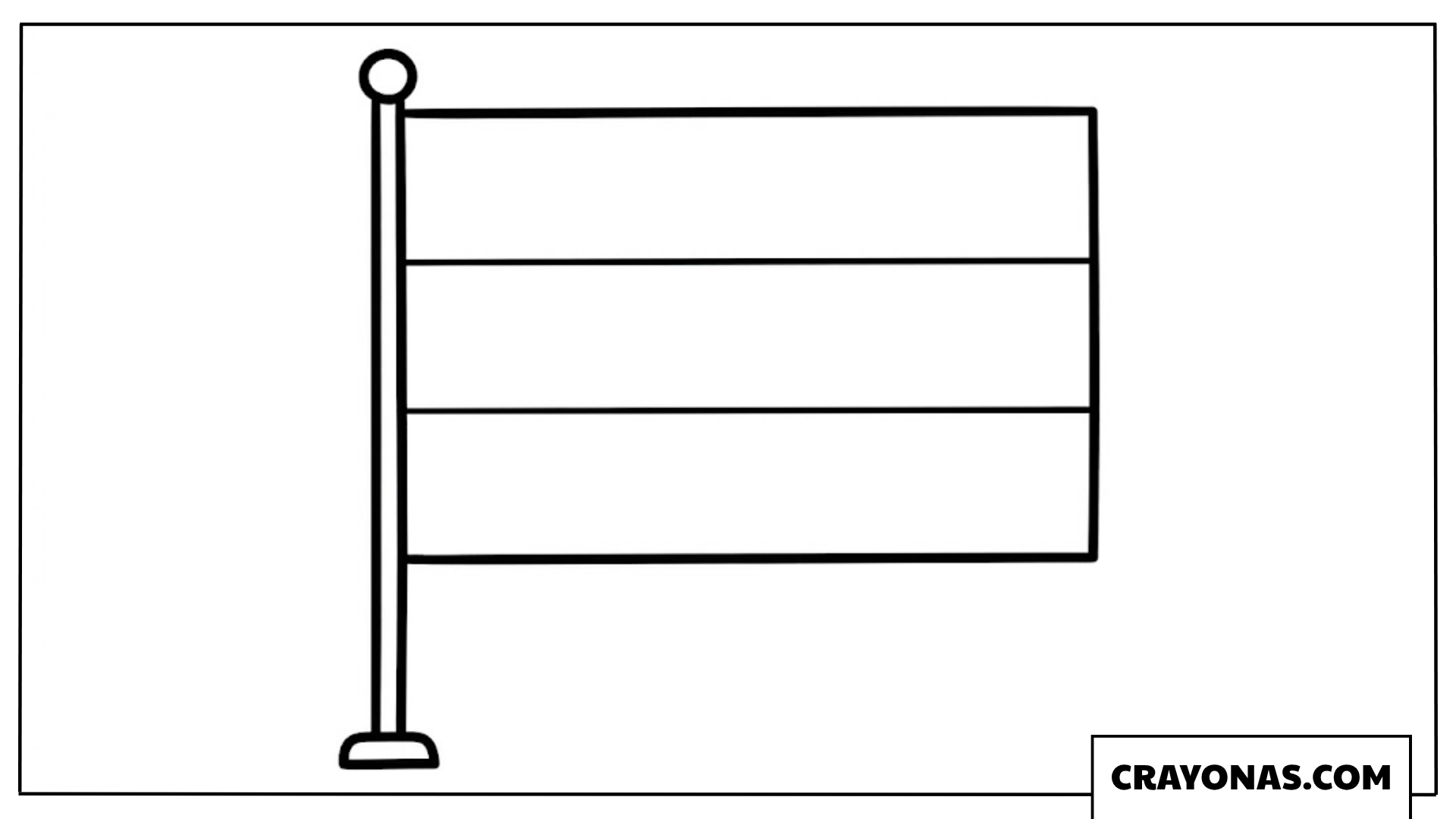 Netherlands Flag Coloring Page