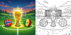Norway vs Senegal World Cup 2026 Coloring Pages ft - 1