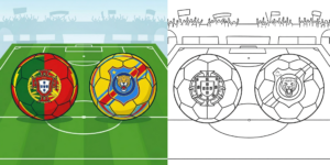 Portugal vs DR Congo World Cup 2026 Coloring Pages ft - Portugal vs DR Congo World Cup 2026 Coloring Pages ft