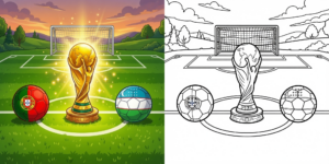 Portugal vs Uzbekistan World Cup 2026 Coloring Pages ft - 2