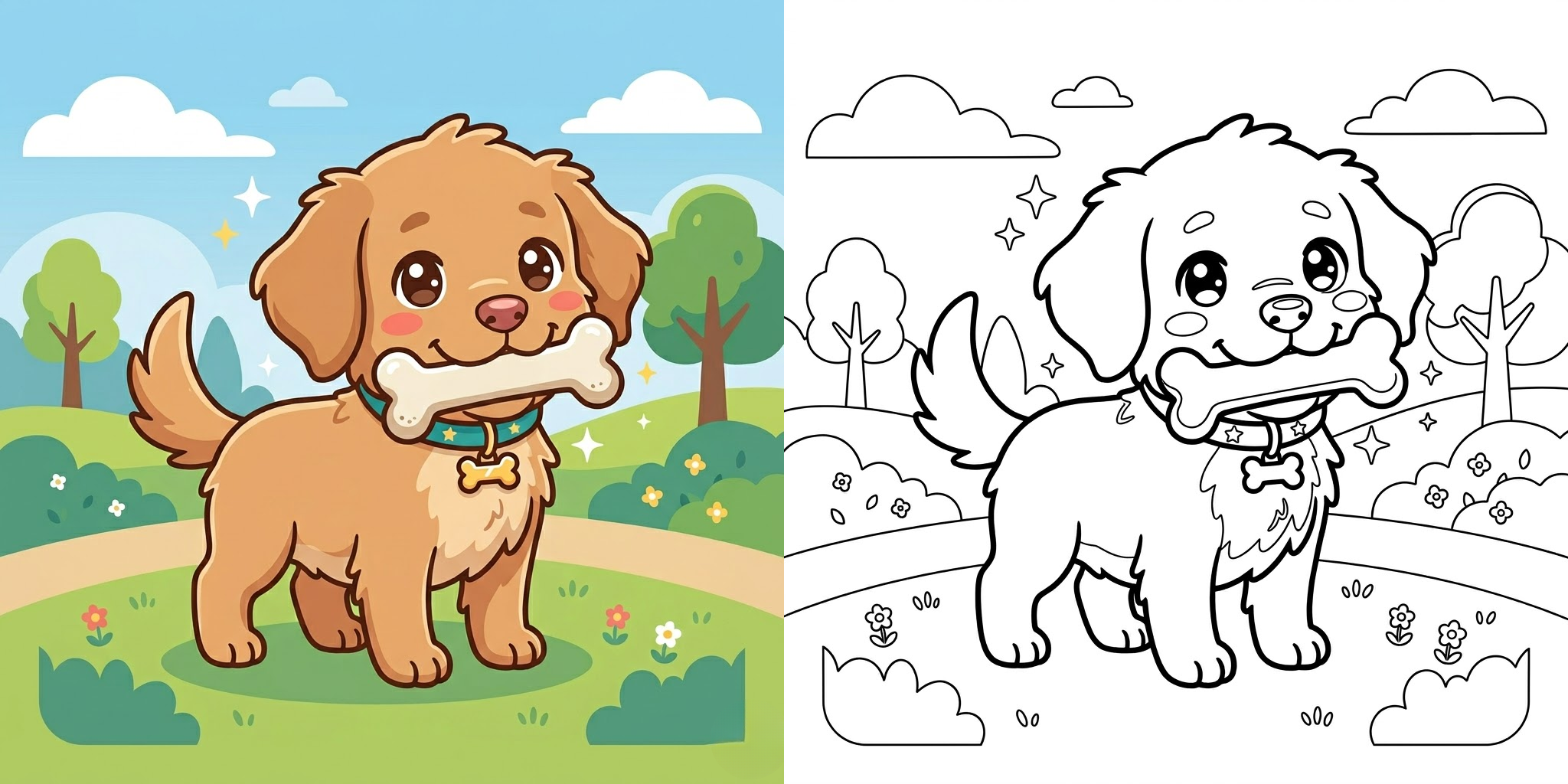 Puppy Coloring Pages ft - 2