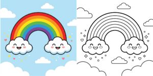 Rainbow Coloring Pages ft - 14