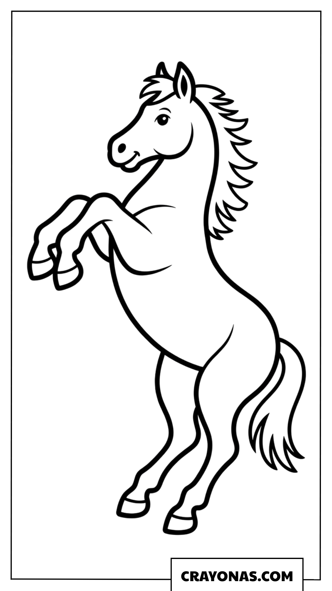 Rearing Horse Coloring Page
