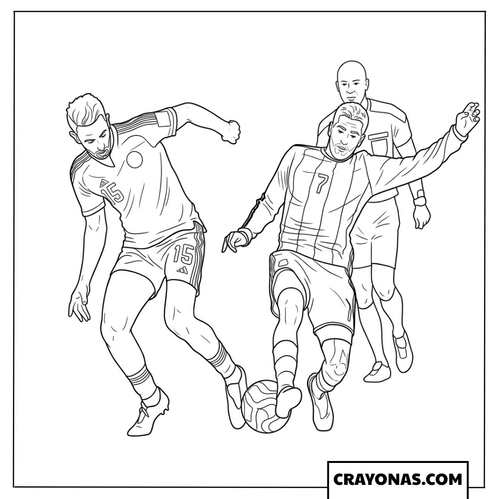 Rodrigo De Paul Assist Coloring Page