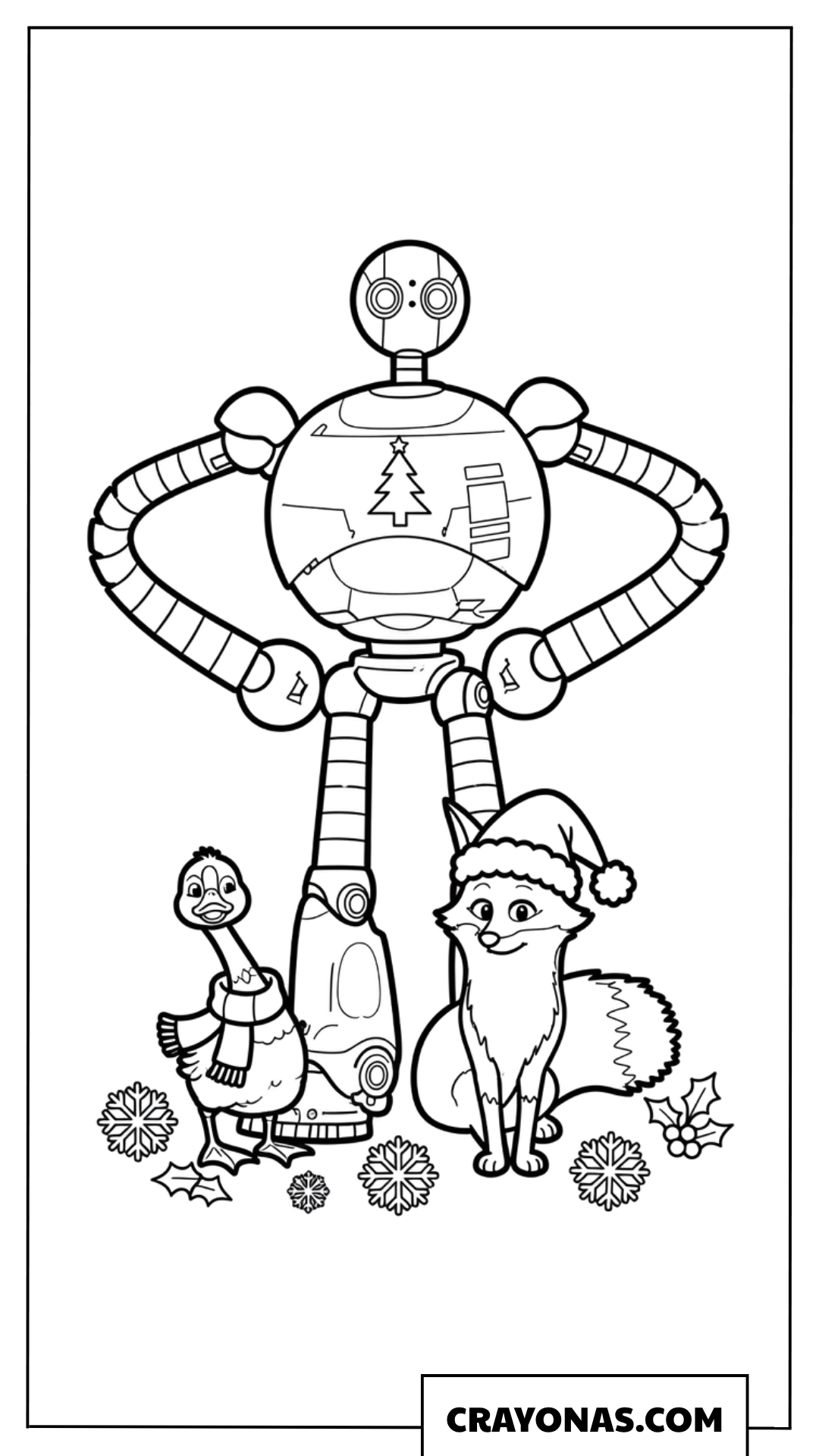 Roz Christmas with Friends Coloring Page