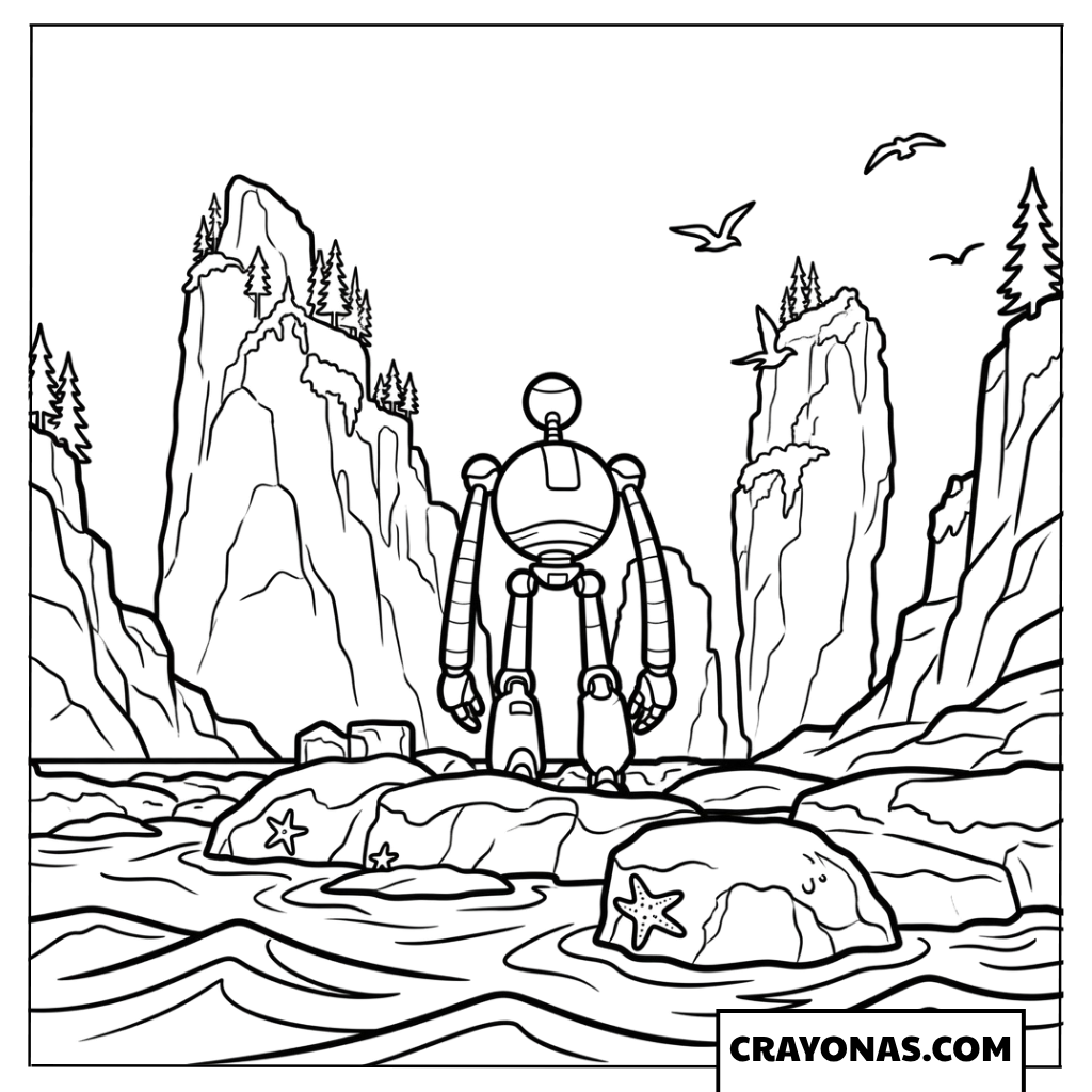 Roz by the River Coloring Page