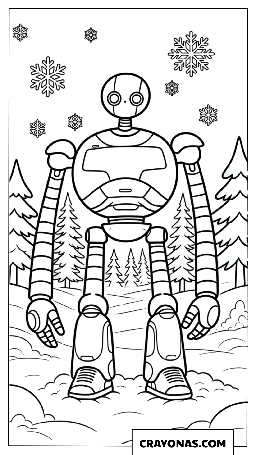 Roz in Winter Snow Coloring Page