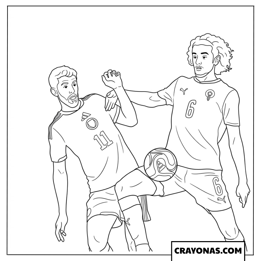 Ryan Christie vs Amir Richardson Battle Coloring Page
