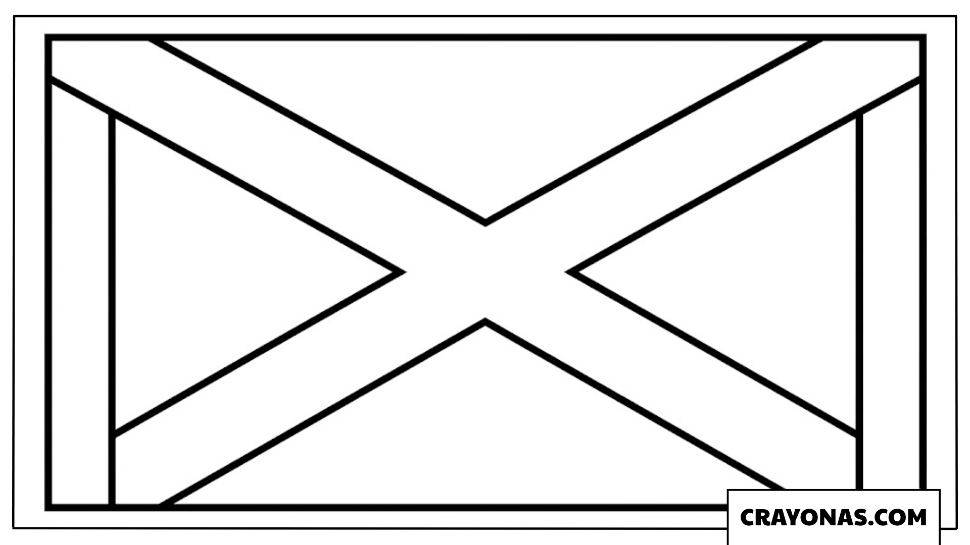 Scotland Flag Coloring Page