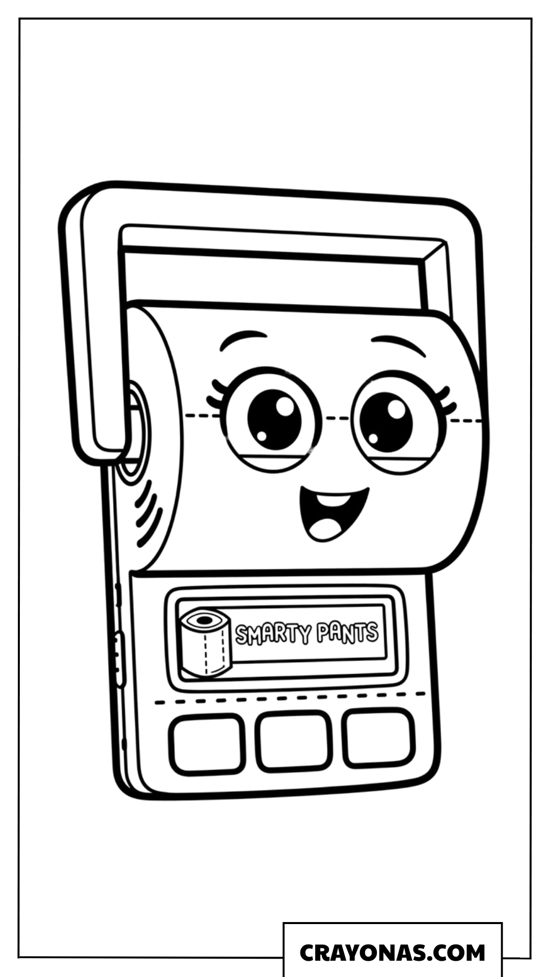 Smarty Pants Toy Machine Coloring Page