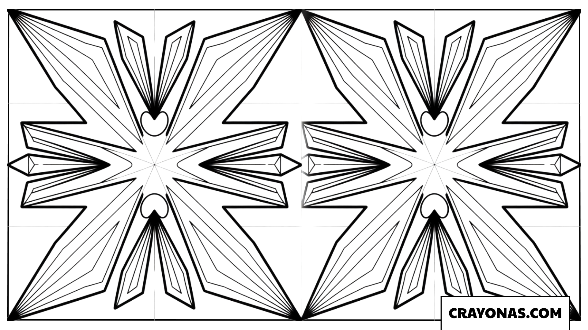 Starburst Rainbow Mandala Coloring Page