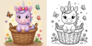 Unicorn Baby Coloring Pages ft - Unicorn Baby Coloring Pages ft