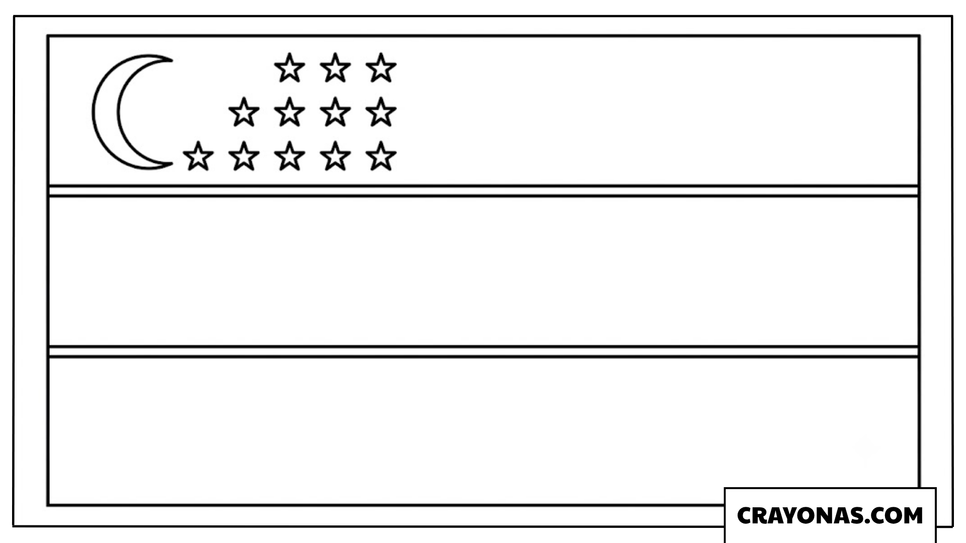 Uzbekistan Flag Coloring Page