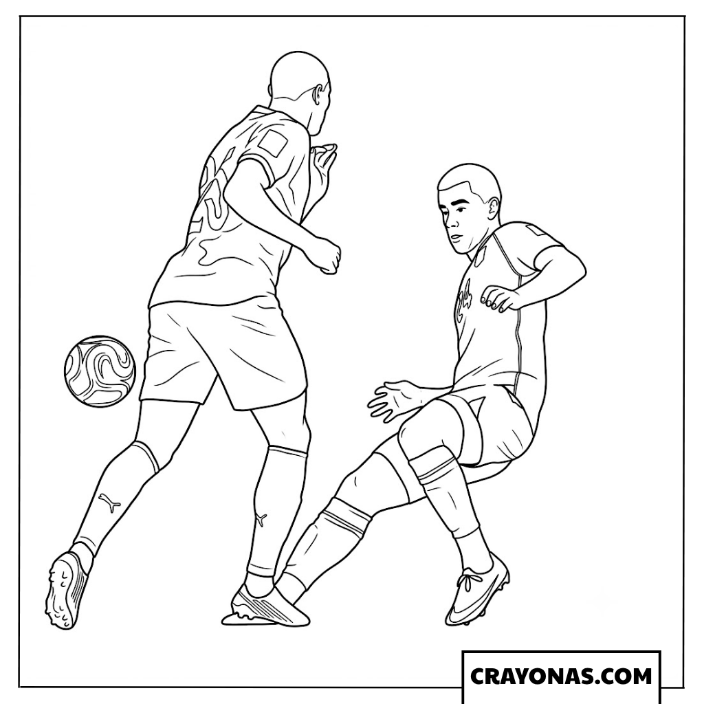 Uzbekistan Player Shielding Ball Coloring Page